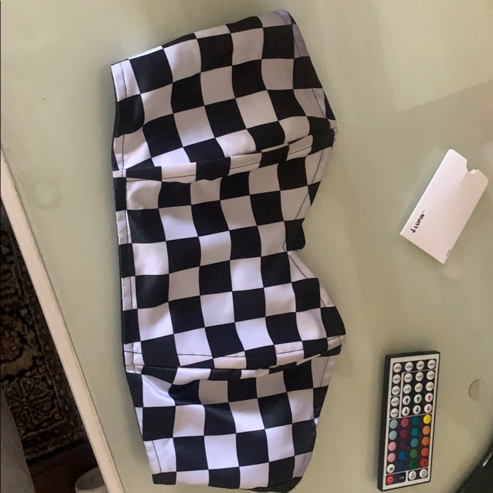 Checker Corset Top